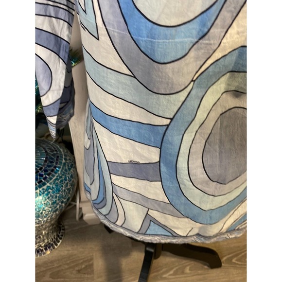 Womens Gretchen Scott blue geometric tunic small - Picture 8 of 10